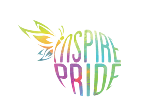 Inspire Pride Healthcare logo representing LGBTQIA+ affirming behavioral health services, listed as a sponsor for Pride on the Block