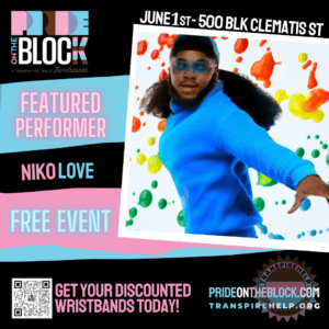 Niko Love Pride on the Block Performer